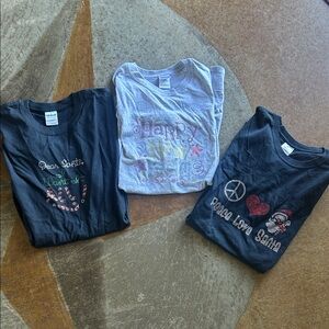 Women’s Christmas and New Year Graphic T-Shirts - Black and Gray